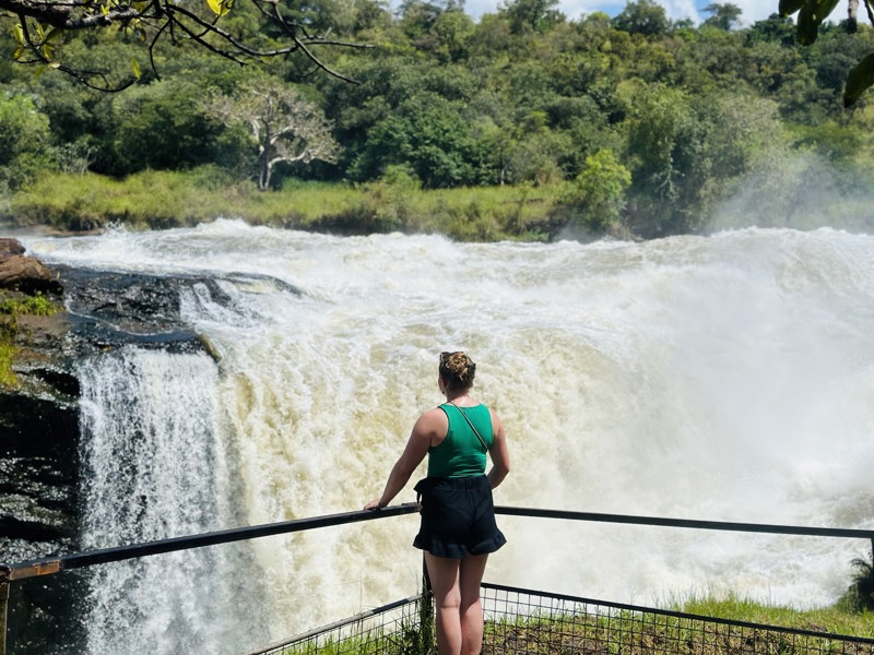 Watching the mighty falls from above