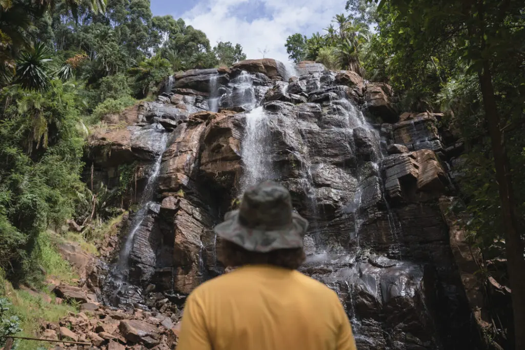 Viewing Waterfall Kilimanjaro Foothills