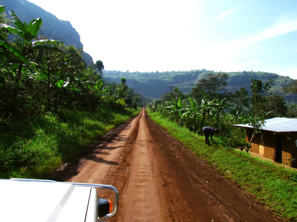 Landcruiser Golden Wonder On The Road Near Mount Elgon