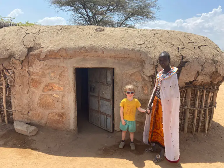 Little Blond Boy Samburu Women Manyata Kenya Roadtrip Africa