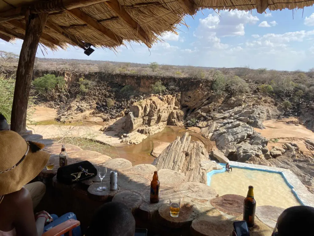Lions Cave View Over Ewaso River Samburu Kenya Roadtrip Africa