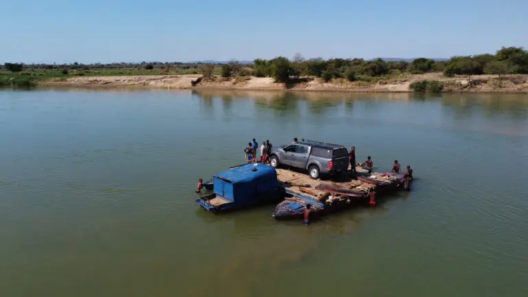 Roadtrip Madagascar Ferry Crossing Drone Picture