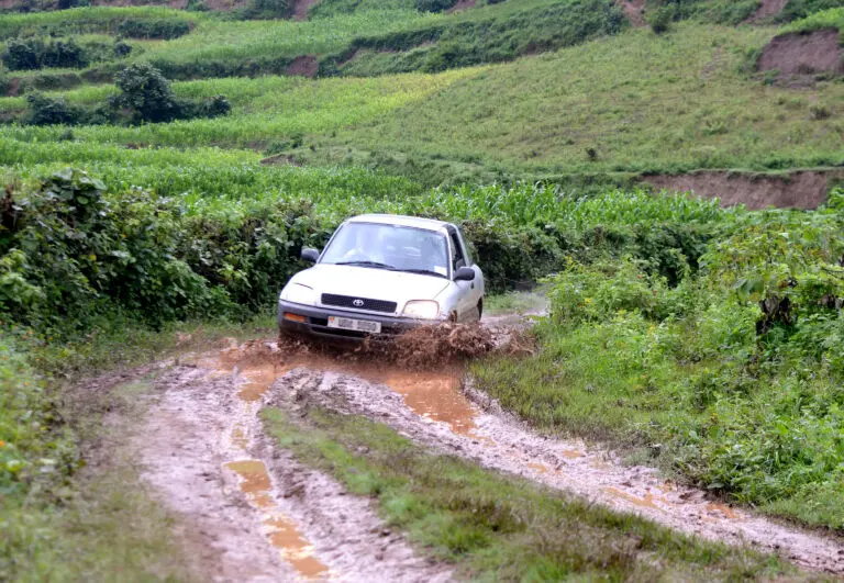 Through The Mud Toyota Rav4 Car Hire Uganda