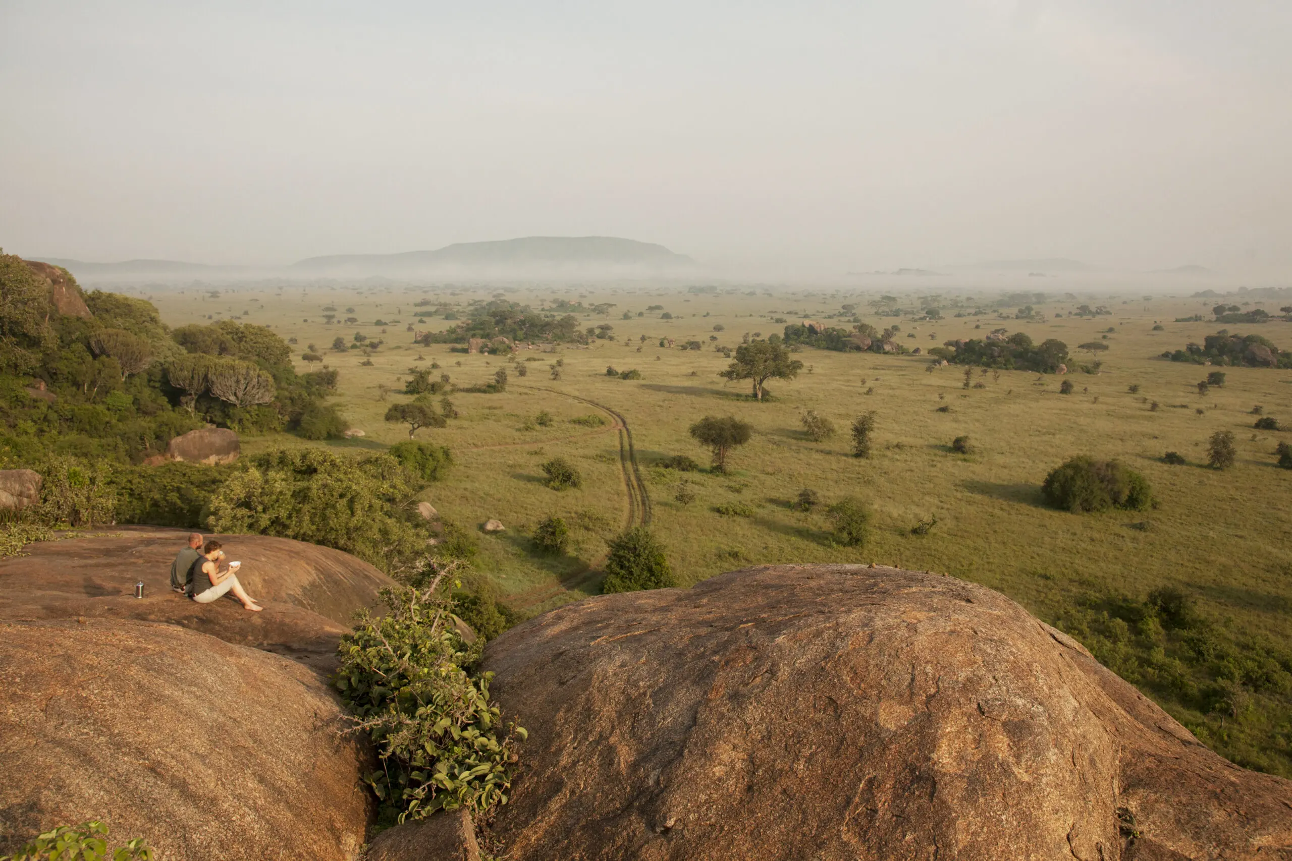 View From Rock Outcrop Walking Safari Serengeti